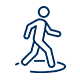 Fingerprint icon in blue color