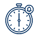 Fingerprint icon blue background